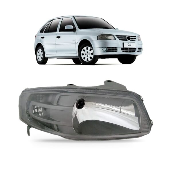 Farol Gol Giv G4 2003 04 05 06 07 2008 Mascara Cinza Le Direito/passageiro