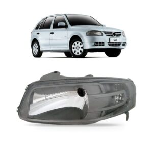 Farol Gol Giv G4 2003 04 05 06 07 2008 Mascara Cinza Le Esquerdo/motorista