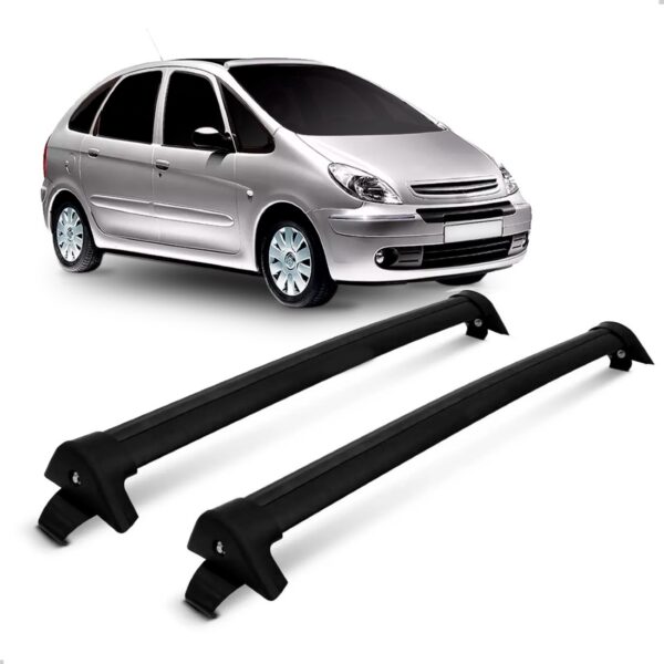 Bagageiro Teto Xsara Picasso Rack Aluminio Preto Preto