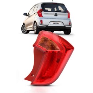 Lanterna Traseira P/ Kia Picanto 2011 A 2013 Ré Rosa Direito Direito/passageiro Vermelho