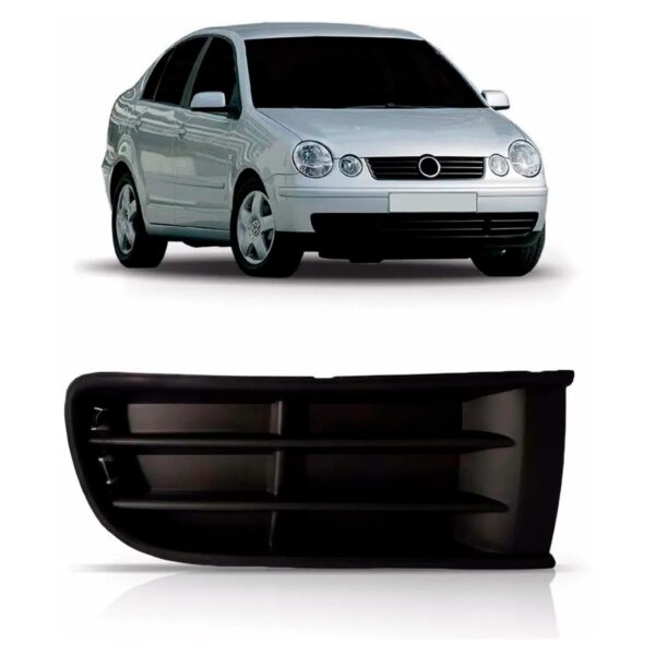 Moldura Grade Parachoque Polo 2003 A 2006 Sem Furo Lado Direito