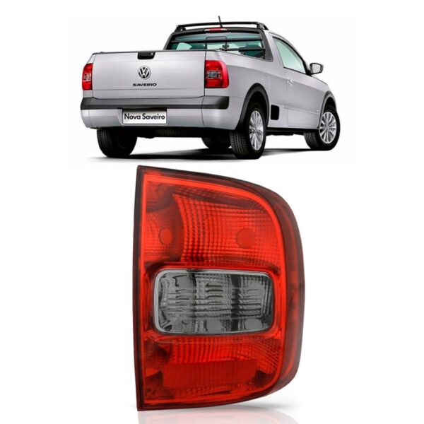Lanterna Traseira Saveiro G5 2008 A 2014 Fume C/borda Fume Lado Direito
