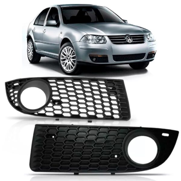 Grade Moldura Tela Lateral Parachoque Bora 08 09 101 Milha Lado Esquerdo