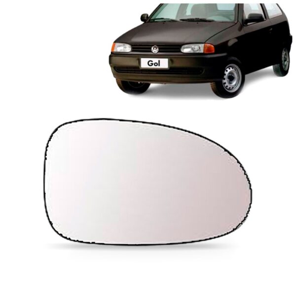 Lente Espelho Do Retrovisor  Gol Bola C/base Ld Direito - Passageiro