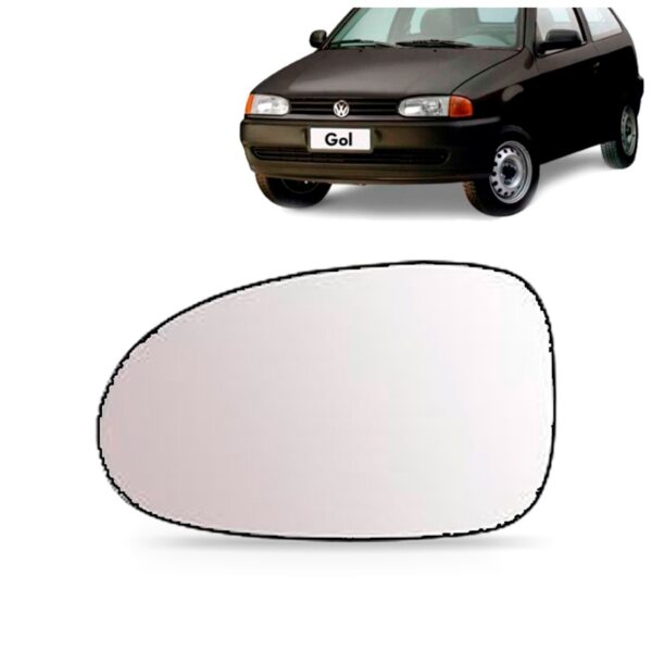 Lente Espelho Do Retrovisor  Gol Bola C/base Ld Esquerdo - Motorista