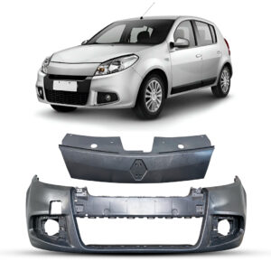 Parachoque Dianteiro Renault Sandero 2011 A 2013 Liso Novo Preto