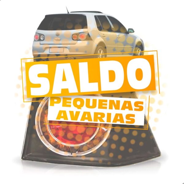 LANTERNA TRASEIRA CANTO GOLF GTI FUME 2007 A 2012 PEQUENA AVARIA LE