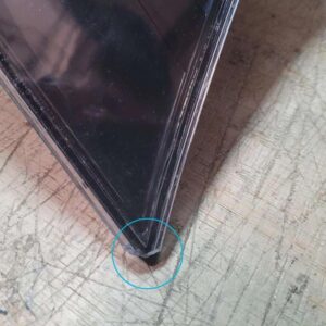 LANTERNA TRASEIRA CANTO GOLF GTI FUME 2007 A 2012 PEQUENA AVARIA LE