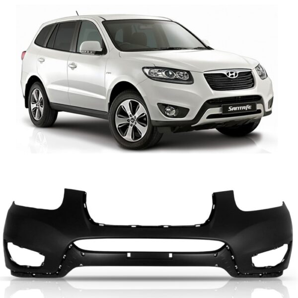 Parachoque Dianteiro Para Hyundai Santa Fé 2011 2012 2013 Preto