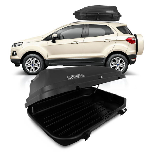 Bau Maleiro De Teto Bagageiro Motobul 270 Litros 50kg Preto Preta