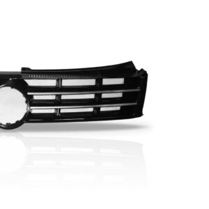 Grade Tela Radiador Pra Polo 2012 A 2015 Preto Friso Prata