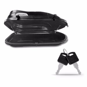 Baú Maleiro De Teto 400 Litros Motobul Land Rover Evoque Preto