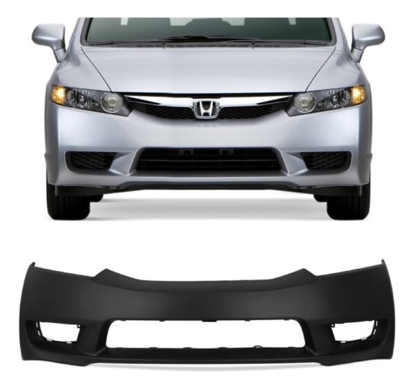 Parachoque Dianteiro Honda New Civic 2009 2010 2011 Preto