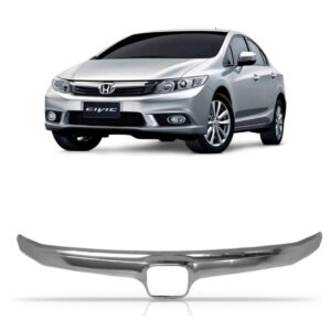 Tela Frontal New Civic 2012 13 14 15 Friso Cromado Superior