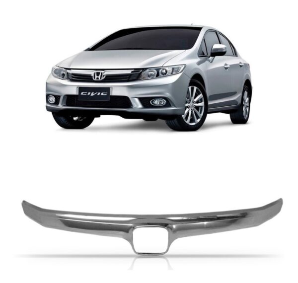 Tela Frontal New Civic 2012 13 14 15 Friso Cromado Superior