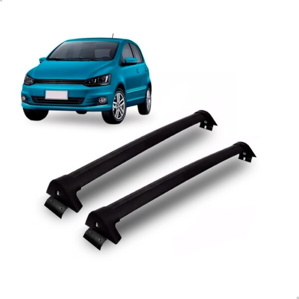 Rack De Teto Travessa Fox 2014 A 2018 4 Portas Preto Preto