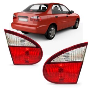 Lanterna Traseira Esquerda Daewoo Lanos 97 00 Tampa Promoção Esquerdo Vermelho