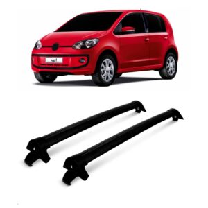 Rack Volkswagem Up 4 Portas Bagageiro De Teto Aluminio Cor Prata