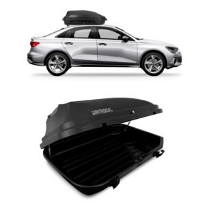 Baú Maleiro De Teto Motobul 270 Litros AUDI-A3-SEDAN Preto