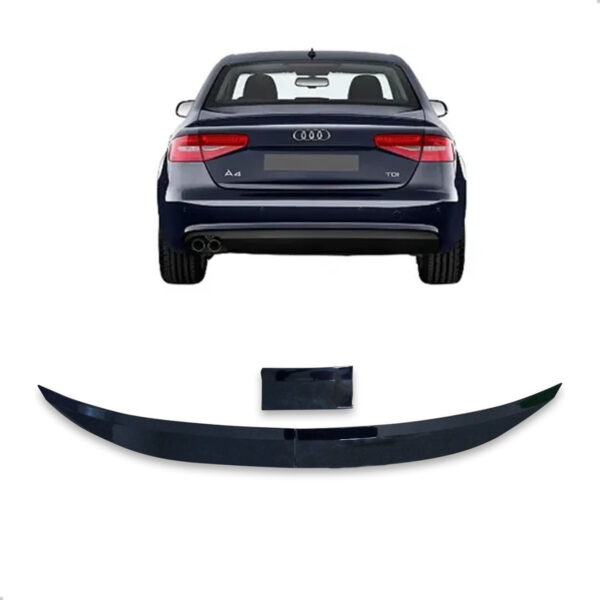 Aerofólio Para AUDI A4 Sedan Black Piano Autocolante