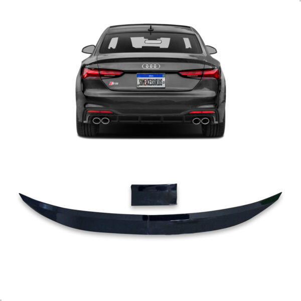 Aerofólio Para AUDI A5 Sedan Black Piano Autocolante