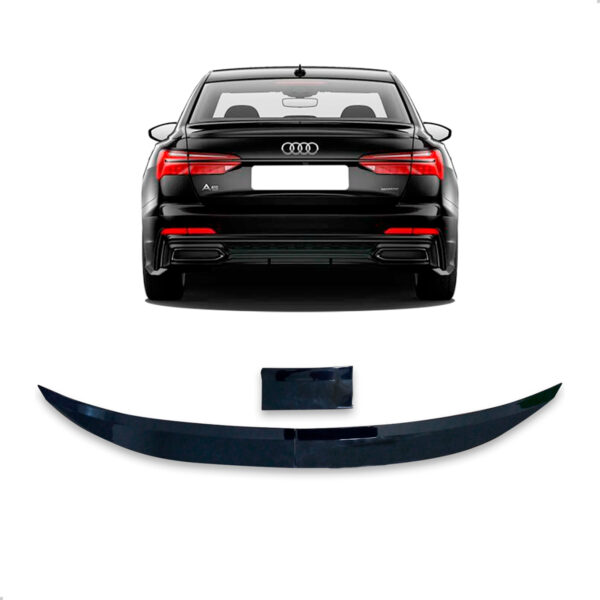 Aerofólio Para AUDI A6 Sedan Black Piano Autocolante