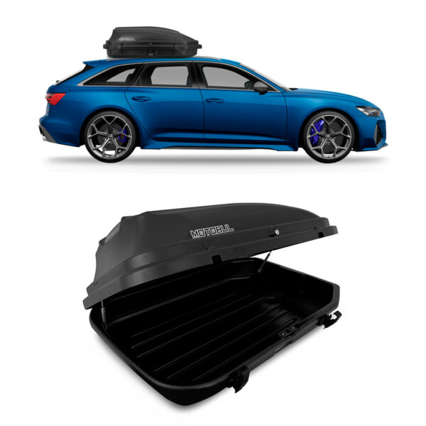 Baú Maleiro De Teto Motobul 270 Litros AUDI-A6 Preto