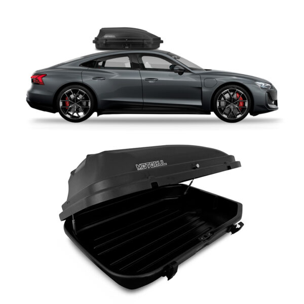 Baú Maleiro De Teto Motobul 270 Litros AUDI-E-TRON Preto