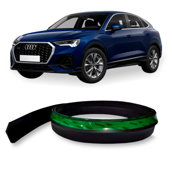 Saia Spoiler Para AUDI Q3 Z Lip Borracha Esportivo Ez