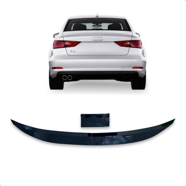 Aerofólio Para Audi-A3 Sedan Black Piano Autocolante