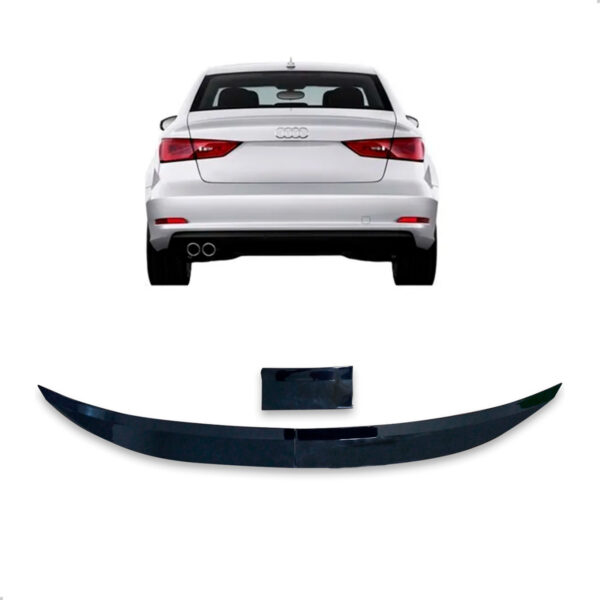 Aerofólio Para Audi S3 Sedan Black Piano Autocolante