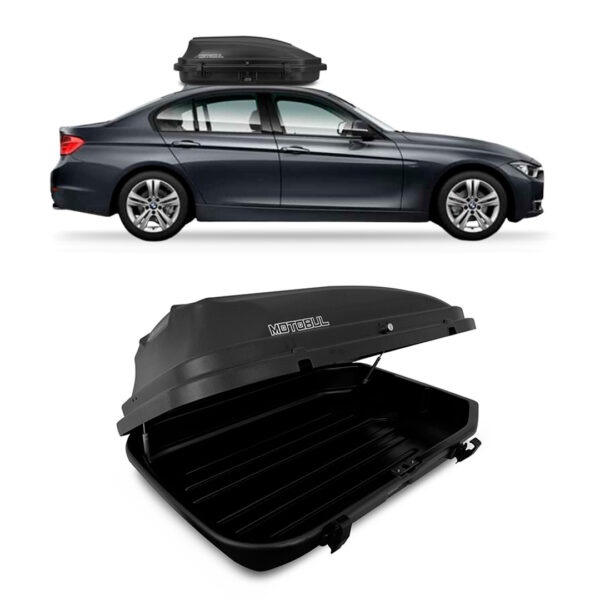 Baú Maleiro De Teto Motobul 270 Litros BMW-320 Preto