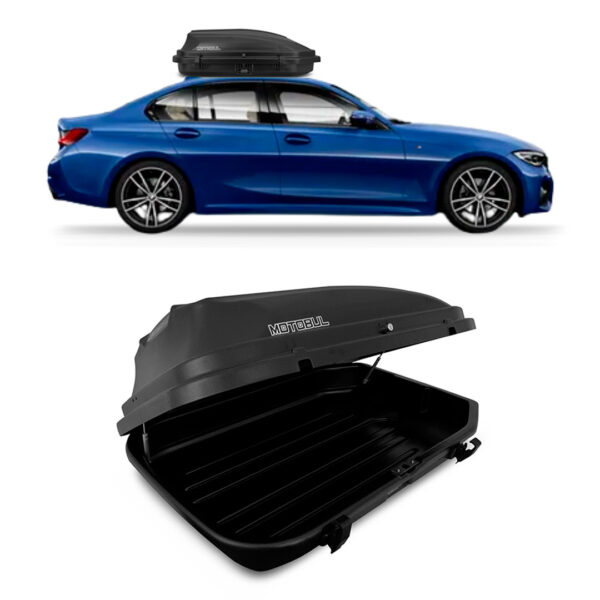 Baú Maleiro De Teto Motobul 270 Litros BMW-330I Preto