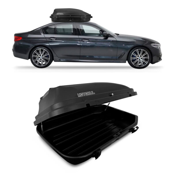 Baú Maleiro De Teto Motobul 270 Litros BMW-540I Preto