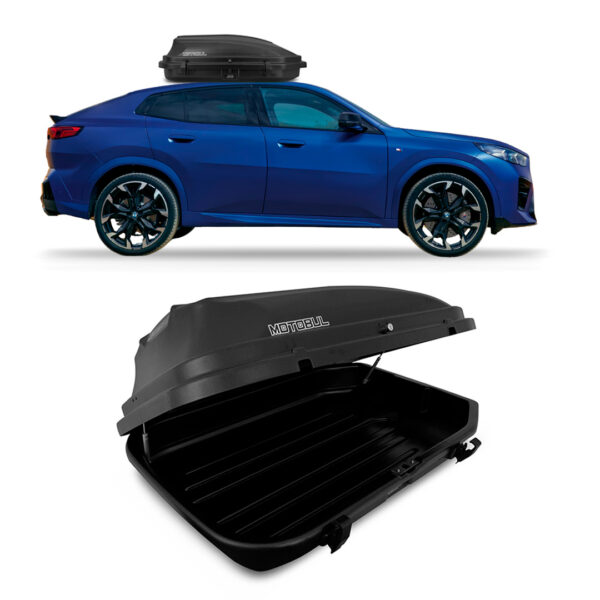 Baú Maleiro De Teto Motobul 270 Litros BMW-X2 Preto