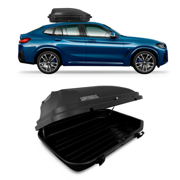 Baú Maleiro De Teto Motobul 270 Litros BMW-X4 Preto