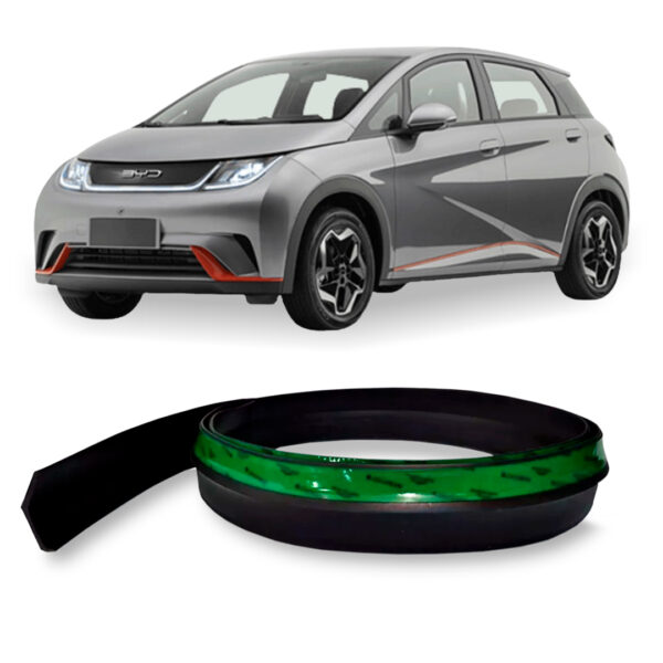 Saia Spoiler Para BYD DOLPHIN Z Lip Borracha Esportivo Ez