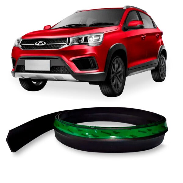 Saia Spoiler Para CAOA-CHERY-TIGGO-2 Z Lip Borracha Esportivo Ez