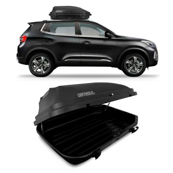 Baú Maleiro De Teto Motobul 270 Litros CAOA-CHERY-TIGGO-5X Preto