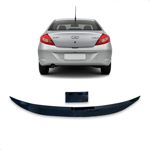 Aerofólio Para CHERY CIELO Sedan Black Piano Autocolante