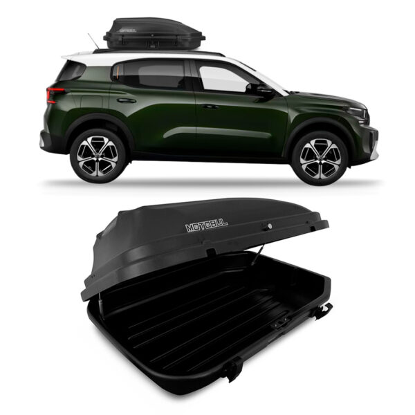 Baú Maleiro De Teto Motobul 270 Litros CITROEN-C3-AIRCROSS Preto