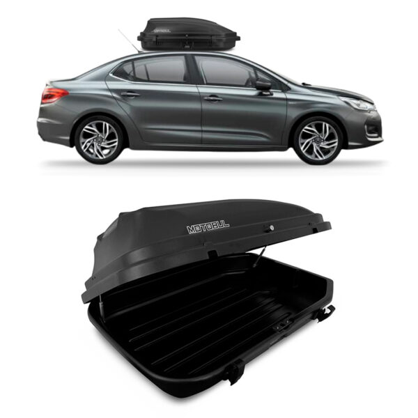 Baú Maleiro De Teto Motobul 270 Litros CITROEN-C4-LOUNGE Preto