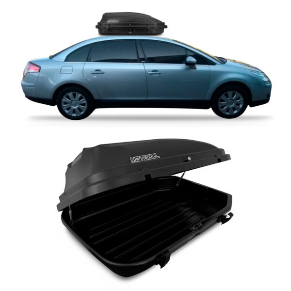 Baú Maleiro De Teto Motobul 270 Litros CITROEN-C4-PALLAS Preto
