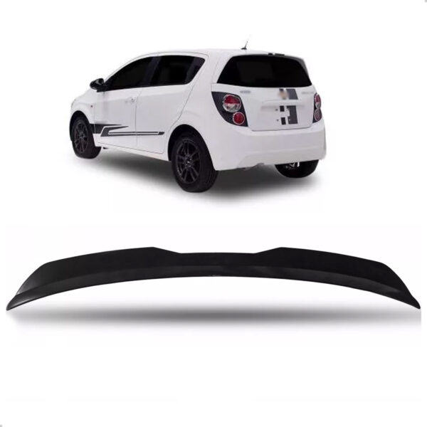 Aerofólio Para Gm Sonic Black Piano Sport Hatch Universal