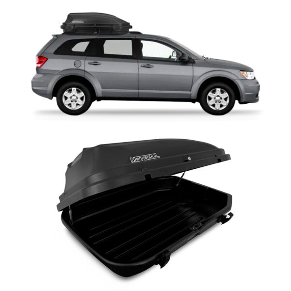 Baú Maleiro De Teto Motobul 270 Litros DODGE-JOURNEY Preto