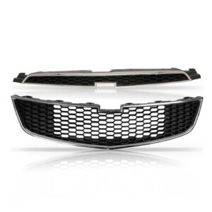 Kit Grade Cruze Superior + Inferior + Par Molduras Milha