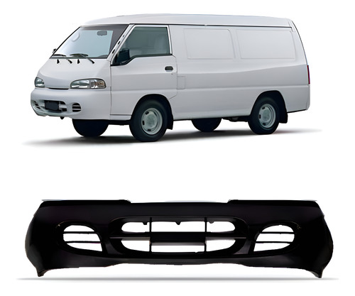 Parachoque Dianteiro Para H100 1997 98 99 00 01 02 03 2004 Preto