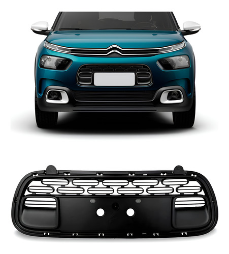 Grade Central Parachoque C4 Cactus 2019 20 21 2022 Preto