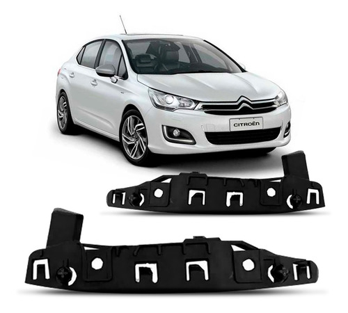 Par Suporte Guia Parachoque Dianteiro C4 Lounge 2013 A 2016