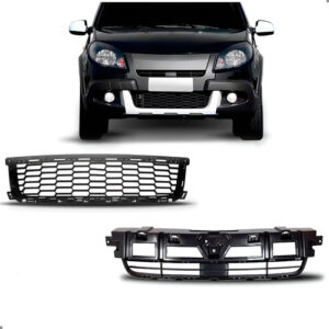 Par De Grade Para Sandero Stepway 2012 2013 2014 Preto
